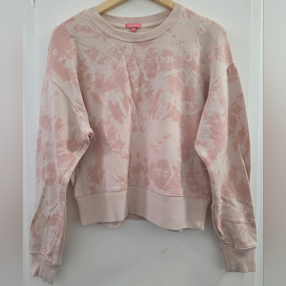 Rails Pink Tie-Dye Crewneck Sweatshirt